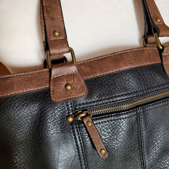 b.o.c. Handbag Brown Black - Picture 4 of 8